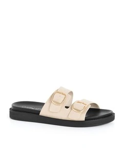 Wide Fit Casey Slide in Stone