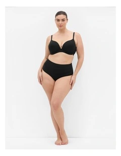 Luxe Microfibre Plunge T-shirt Bra in Black