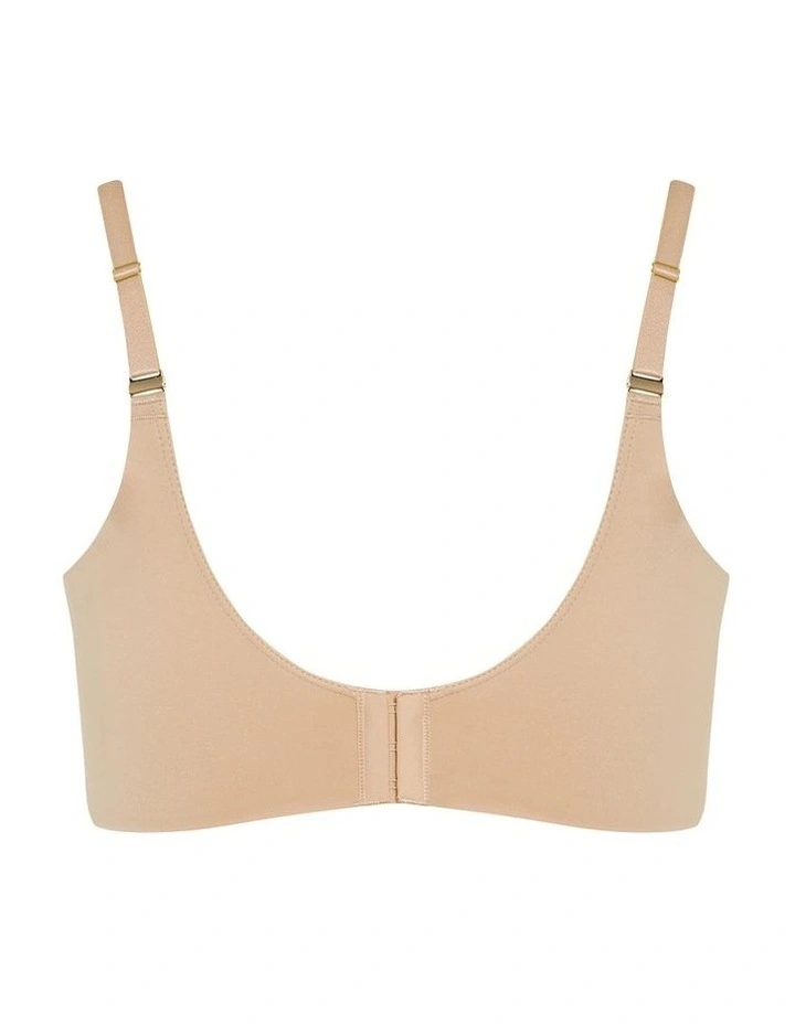 Luxe Microfibre Plunge T-shirt Bra in Cafe image 4