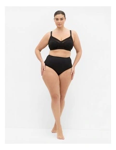 Luxe Microfibre Wireless Bra in Black