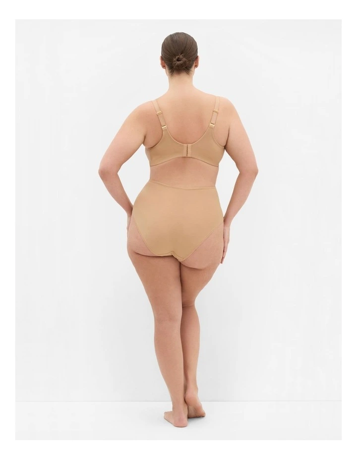 Luxe Microfibre Wireless Bra in Cafe image 2