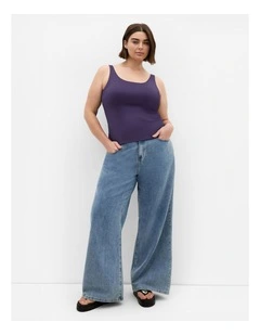 Arami Top in Blueberry