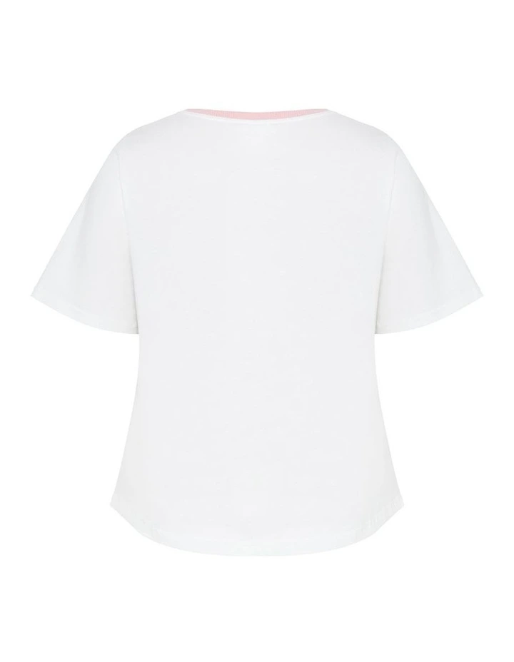 Vintage Volley Tee in Ivory image 4