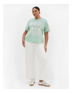 Vintage Volley Tee in Sage