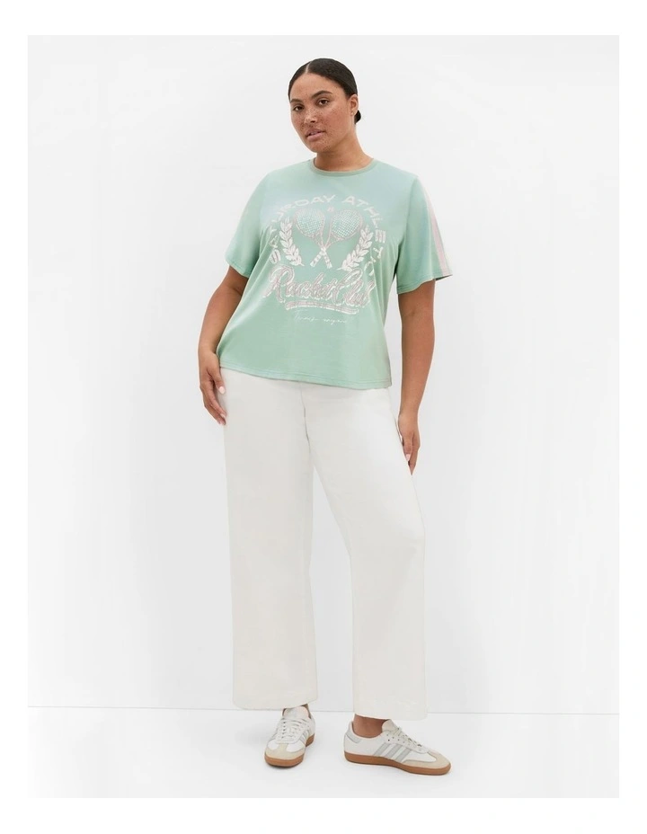 Vintage Volley Tee in Sage image 1