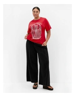 Wild Beauty Tee in Red