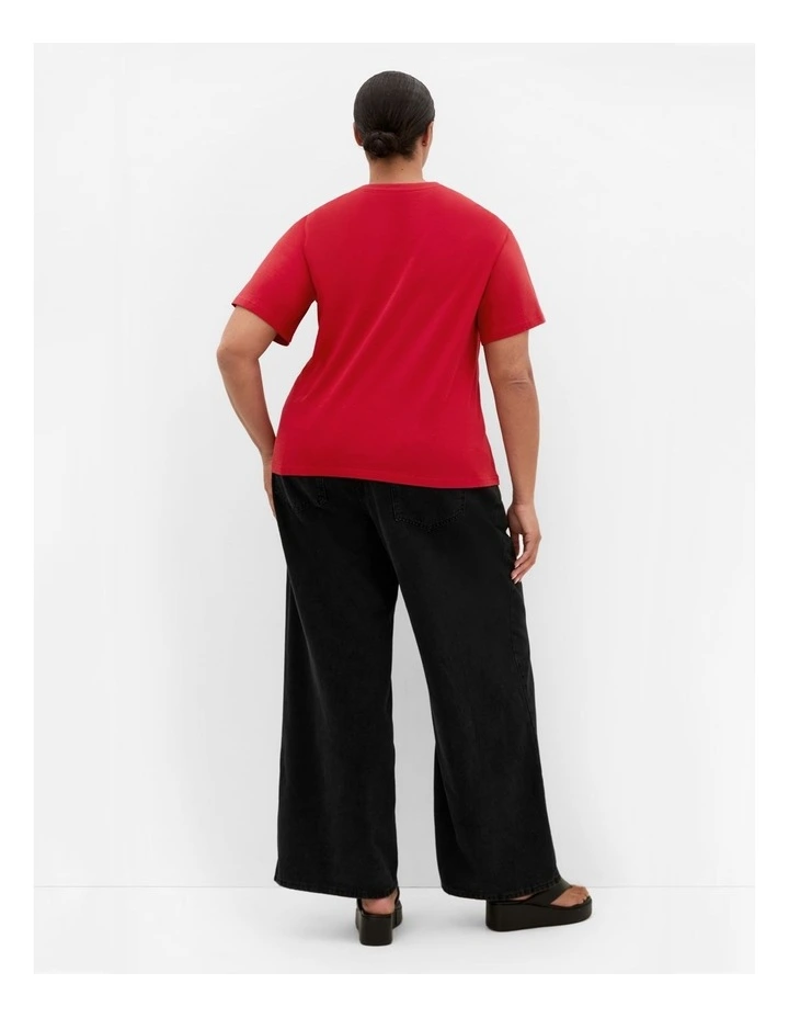 Wild Beauty Tee in Red image 2