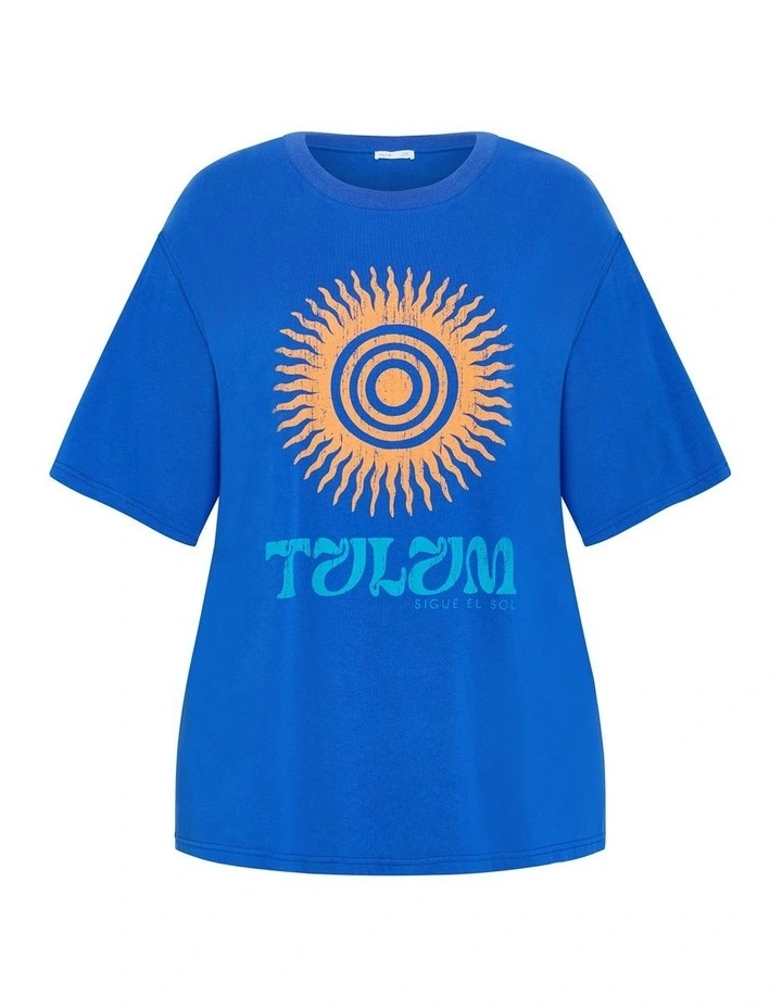 Summer Sun Tee in Blue image 3