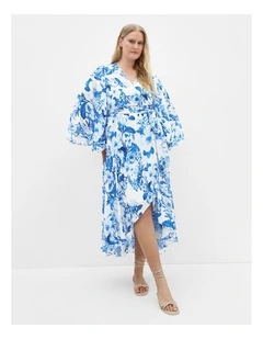 Fleetwood Bluebell Print Maxi Dress in Bluebell