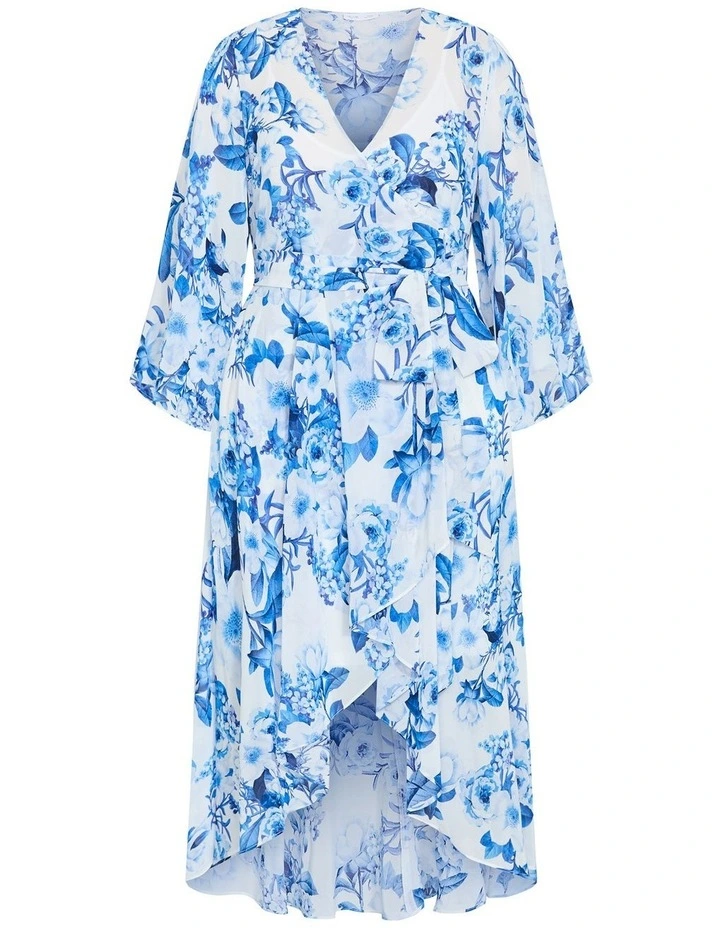 Fleetwood Bluebell Print Maxi Dress in Bluebell image 3