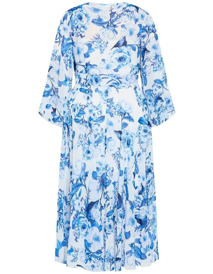 Fleetwood Bluebell Print Maxi Dress in Bluebell image 4