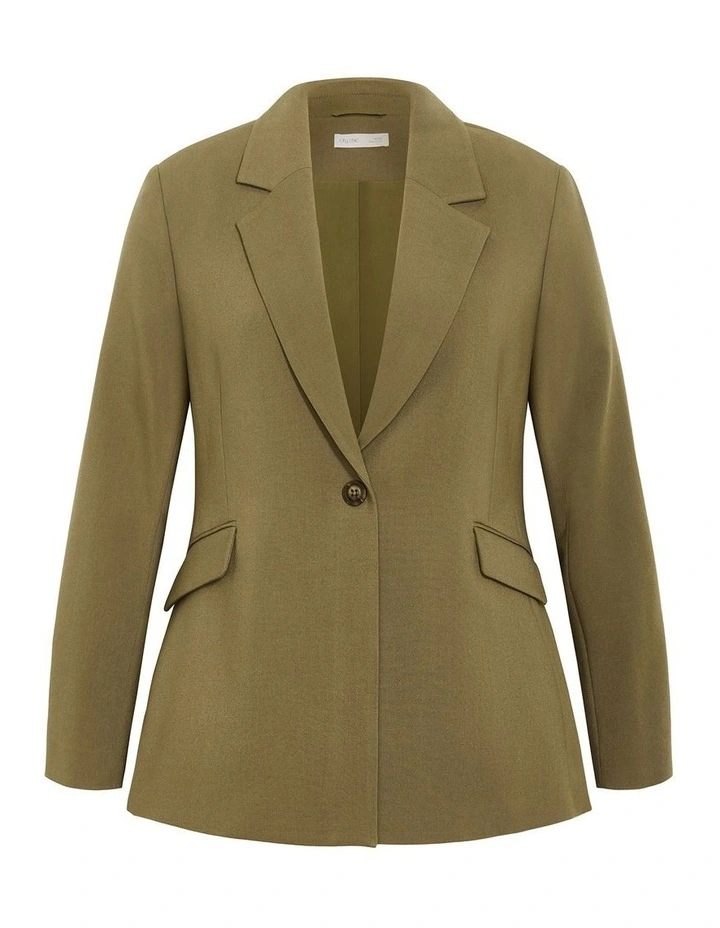 Tori Blazer in Olive image 3