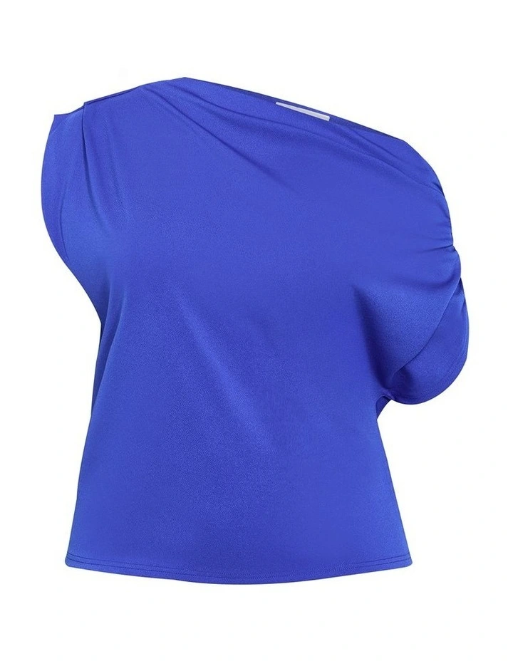 Imani Off Shoulder Top in Ocean Blue image 3