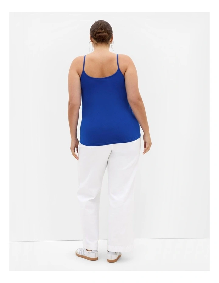 Chloe Basic Cami in Cerulean image 2
