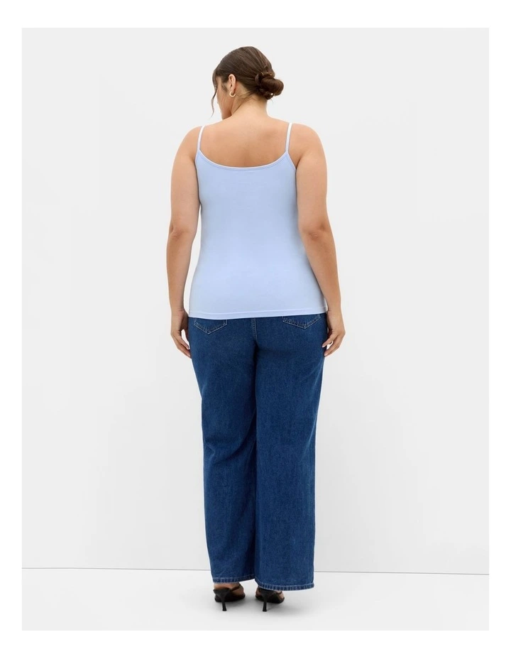 Chloe Basic Cami in Soft Blue image 2