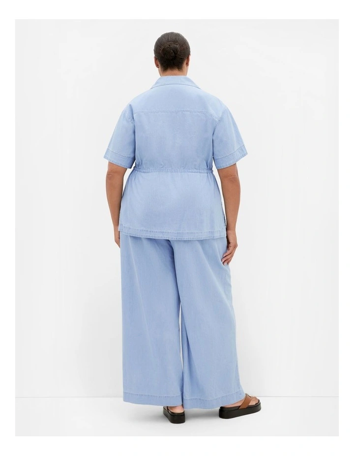Mikayla Denim Shirt in Light Wash image 2
