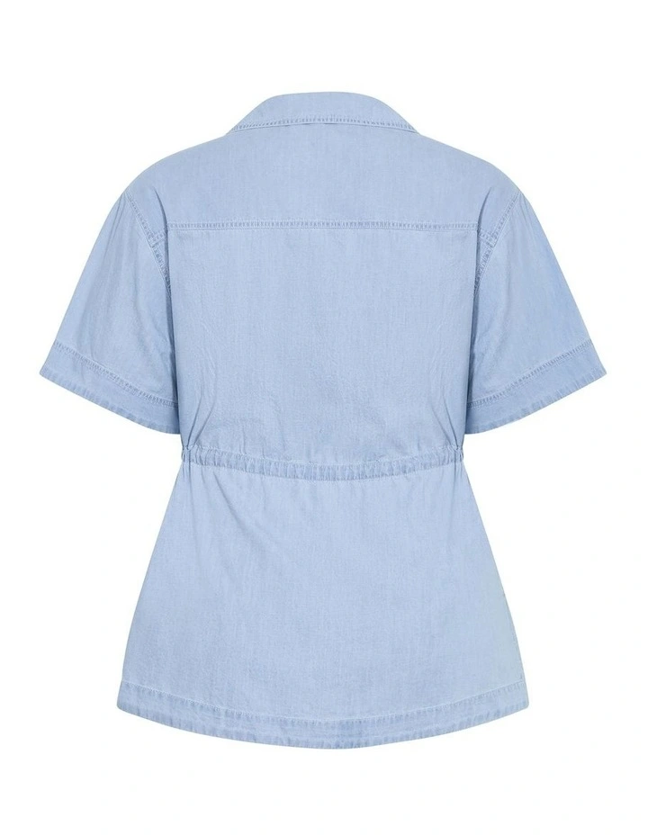Mikayla Denim Shirt in Light Wash image 4