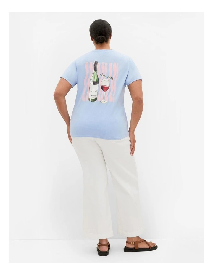 Sammy Cin Cin Tee in Baby Blue image 2