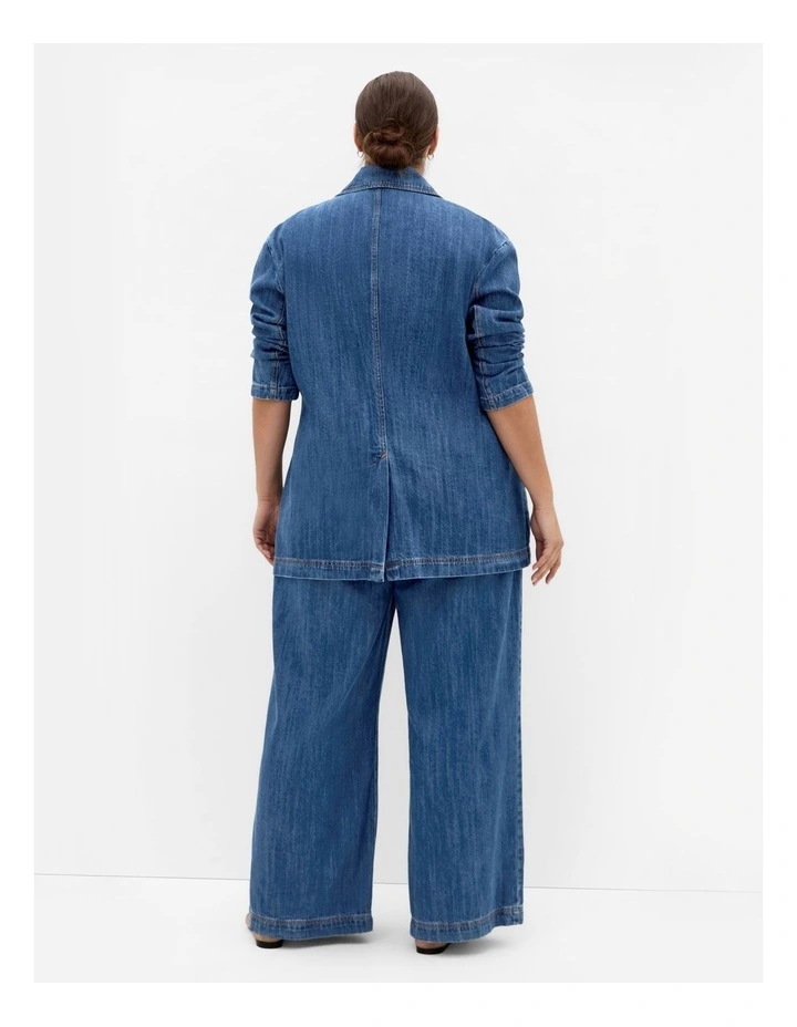 Harley Fit Freya Wide Leg Straight Jean in Mid Wash image 2