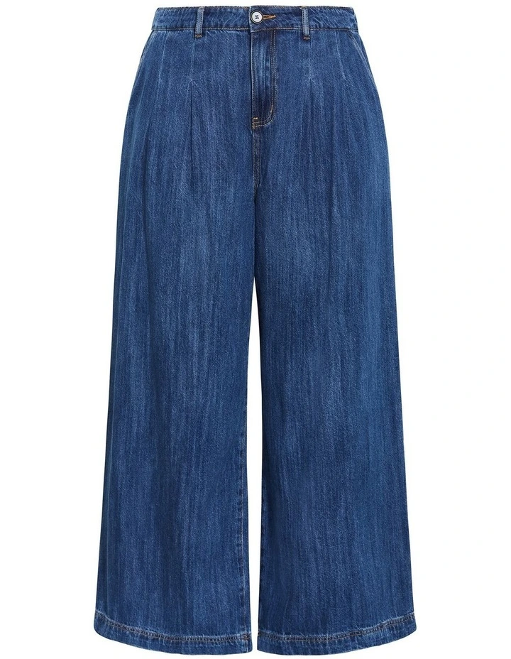 Harley Fit Freya Wide Leg Straight Jean in Mid Wash image 3