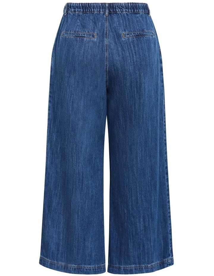 Harley Fit Freya Wide Leg Straight Jean in Mid Wash image 4