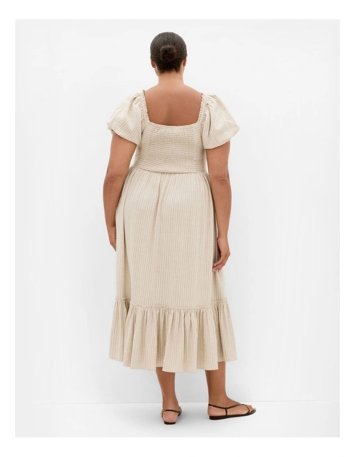 Simone Midi Dress in Stone image 2