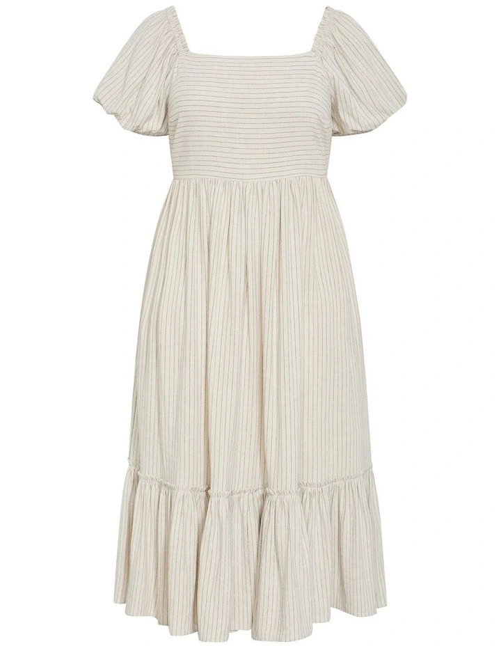 Simone Midi Dress in Stone image 3