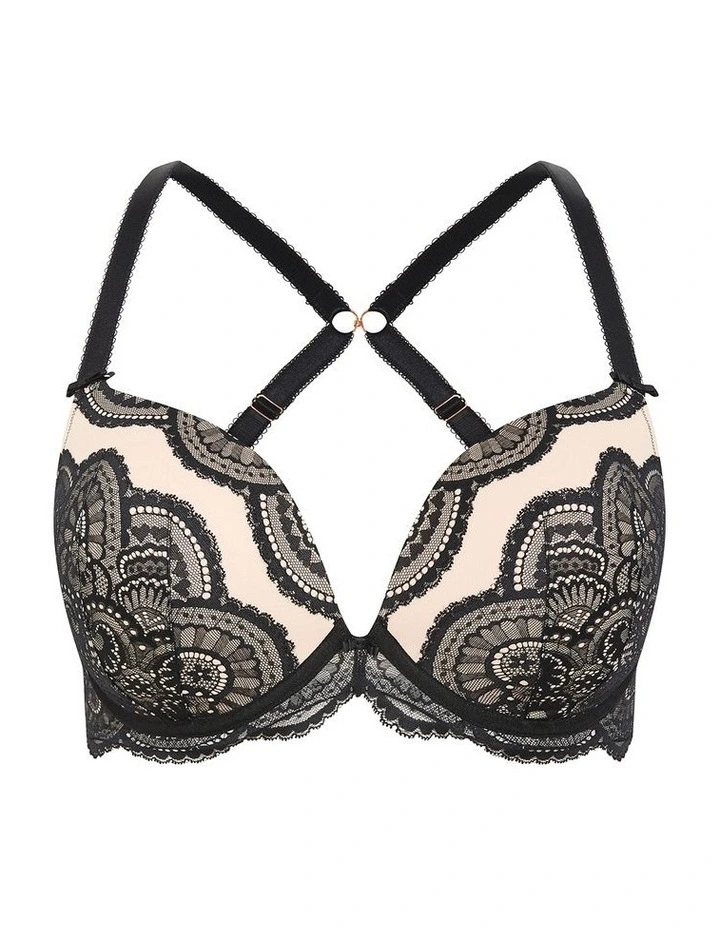 Ophelia Push Up Bra in Black image 5