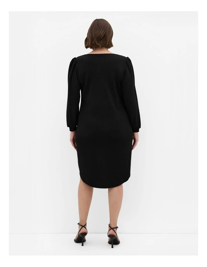 Quiero Midi Dress in Black image 2