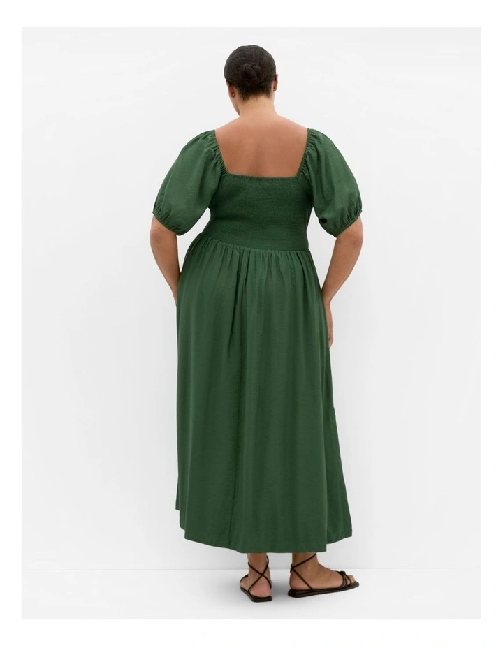 Villa Roma Tie Front Dress in Jungle Green image 2