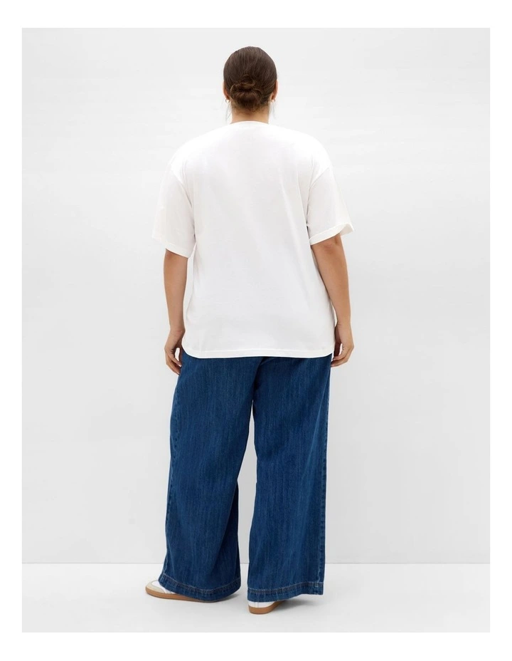 Laid Back Amore Tee in Ivory image 2