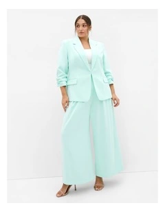 Abbie Fully Lined Wide Leg Pant in Spearmint