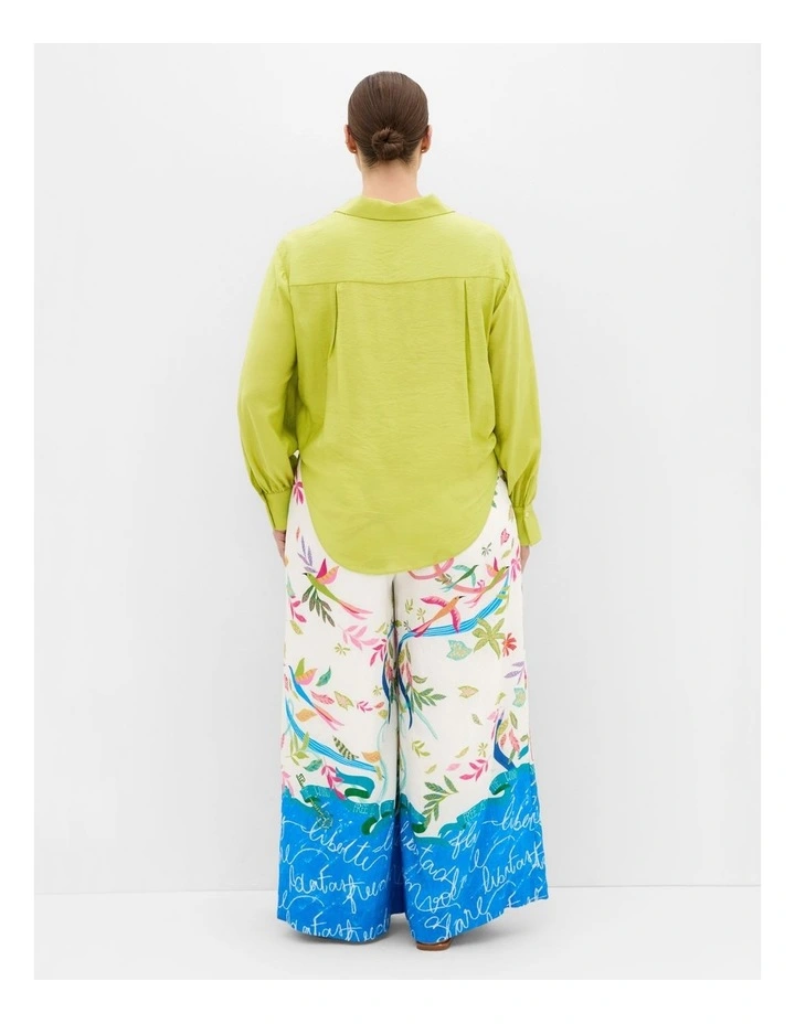 Free Spirit Print Wide Leg Pant in Ivory image 2