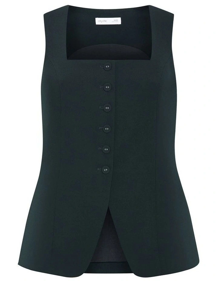 Abbie Vest in Deep Emerald image 3