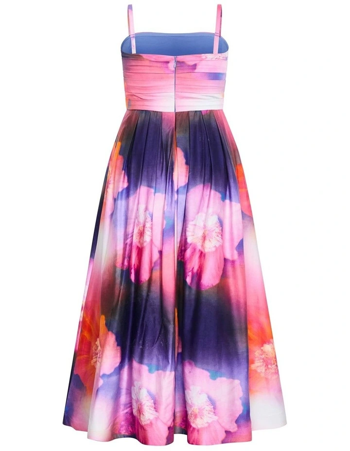 Rosalee Sleeveless Print Maxi Dress in Multi image 4