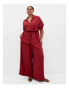 Aria Cinched Shirt in Sienna