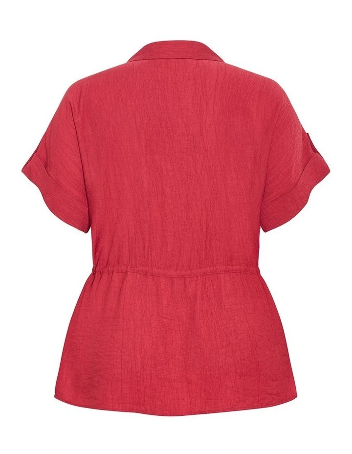 Aria Cinched Shirt in Sienna image 4