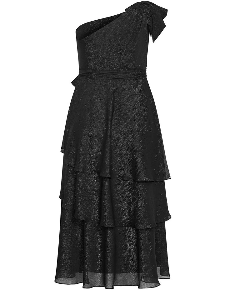 Enchant One Shoulder Maxi Dress in Black image 4