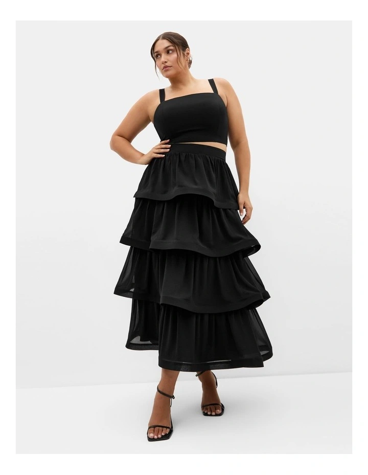 Bianka Crop Top in Black image 1
