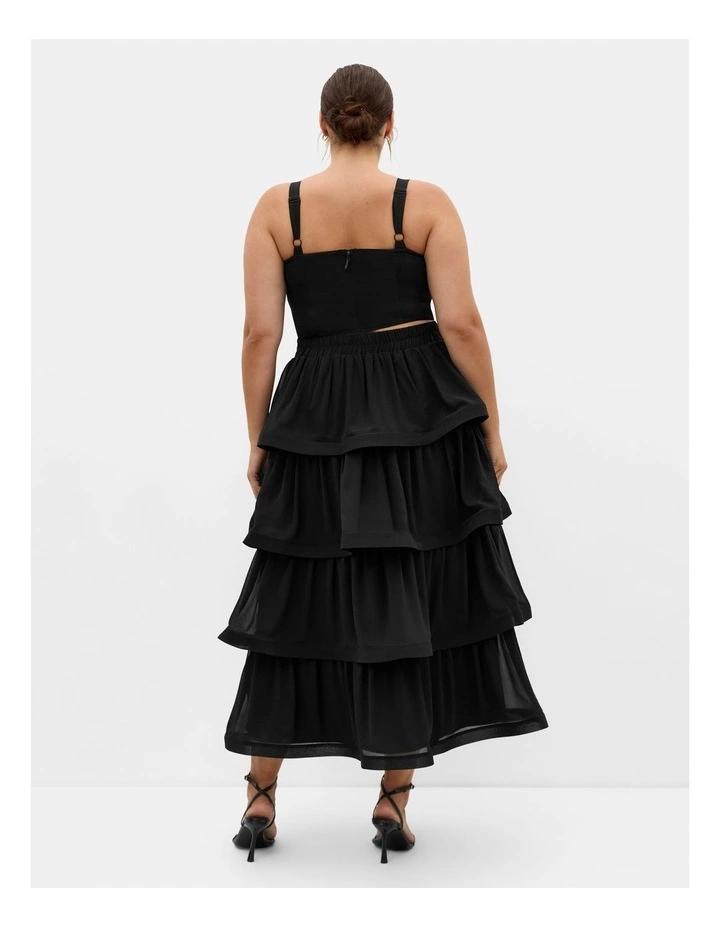 Bianka Crop Top in Black image 2
