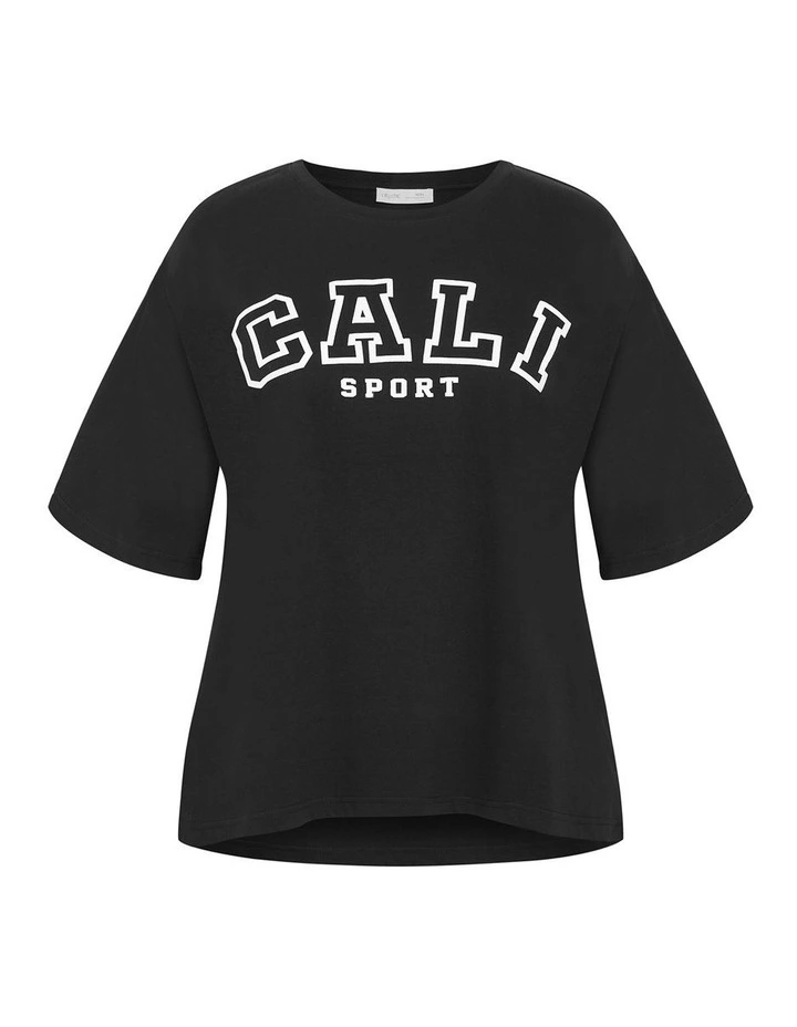 Laid Back Cali Tee in Black image 3