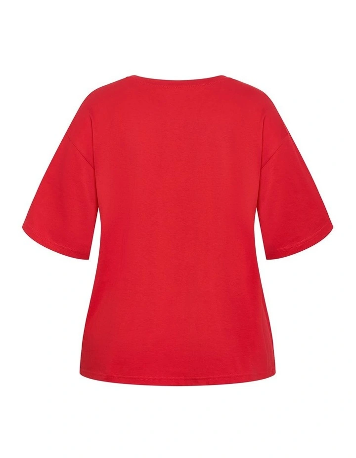 Laid Back Monaco Tee in Red image 4