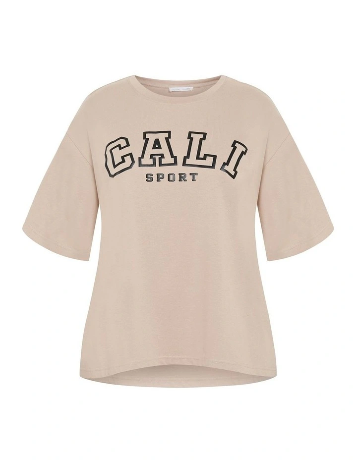Laid Back Cali Tee in Stone image 3
