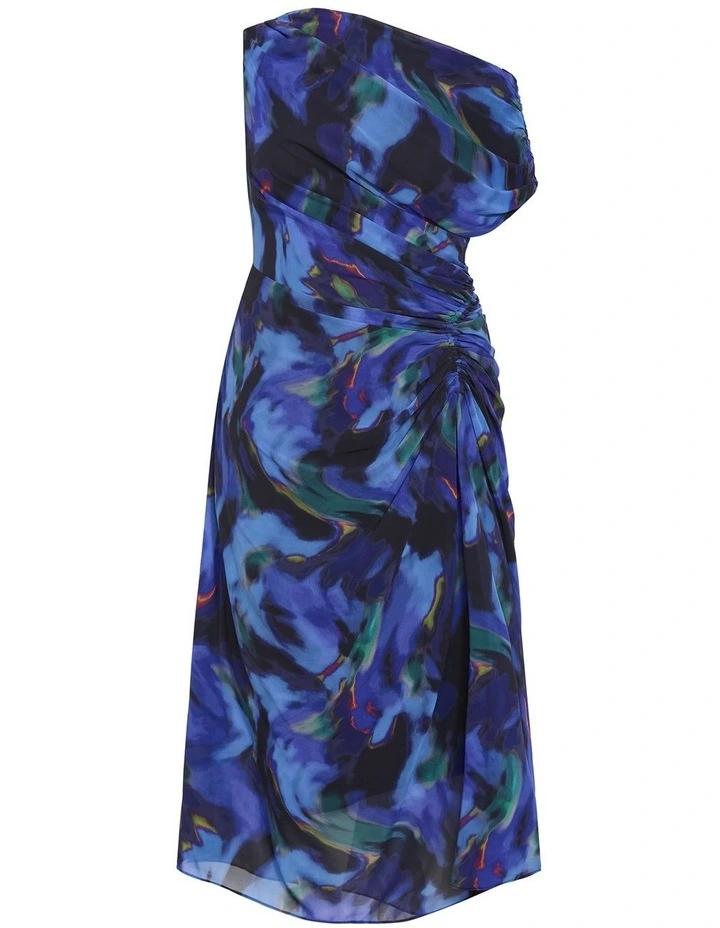 Haze Print Maxi Dress in Blue image 3