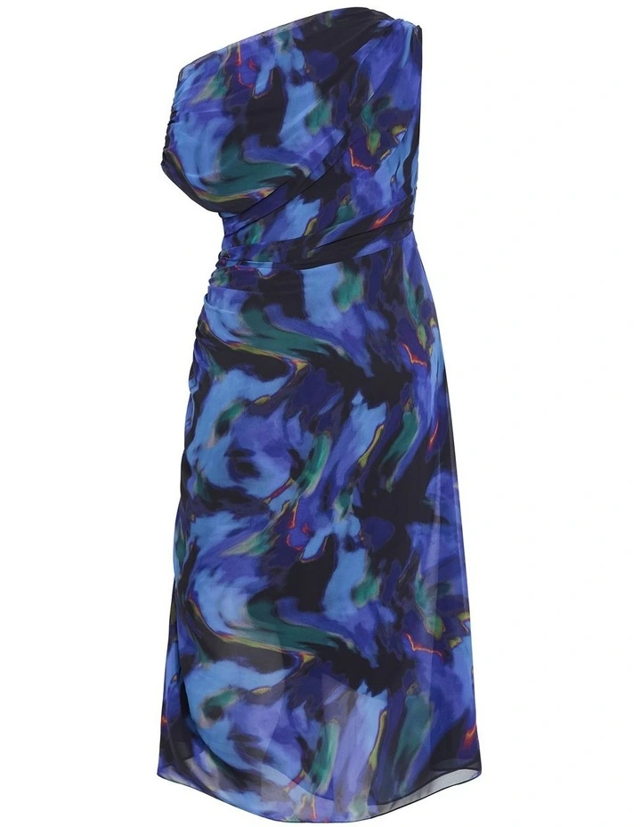 Haze Print Maxi Dress in Blue image 4