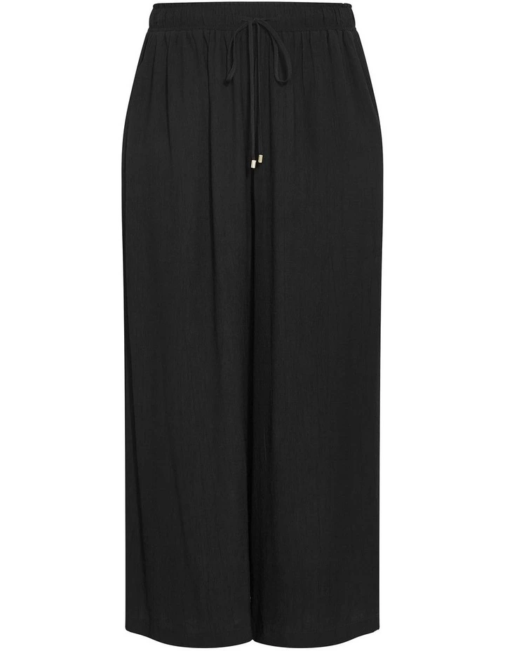 Aria Relaxed Wide Leg Pant in Black image 3