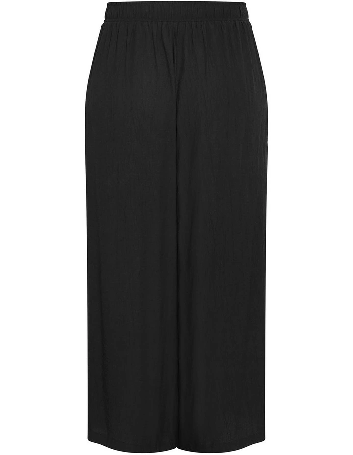 Aria Relaxed Wide Leg Pant in Black image 4