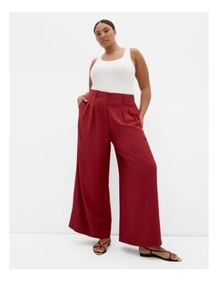 Aria Tailored Wide Leg Pant in Sienna