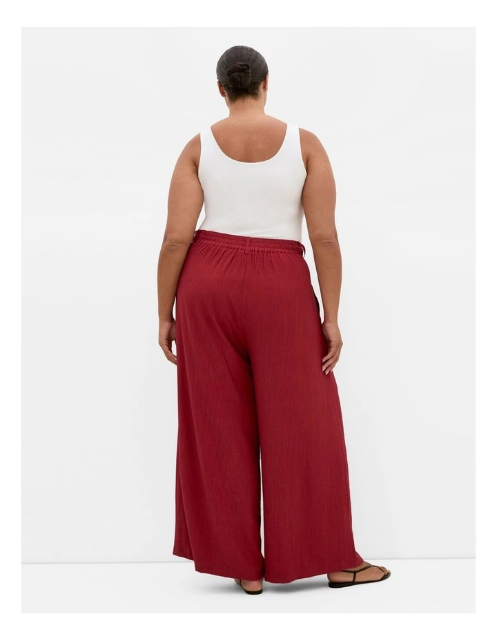 Aria Tailored Wide Leg Pant in Sienna image 2