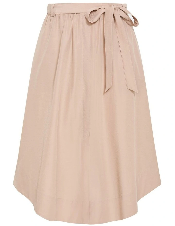 Ally Midi Skirt in Taupe image 3